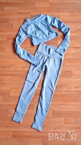 Безшевен спортен екип йога фитнес спорт, снимка 2 - Спортни екипи - 51229227