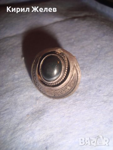 СТАРА СРЕБЪРНА ОРНАМЕНТИРАНА МАРКОВА КЛИПС АРТ ОБЕЦА СРЕБРО 925 с ЮВЕЛИРНО ПОЛИРАН ЧЕРЕН ОНИКС 27303, снимка 9 - Обеци - 36817833