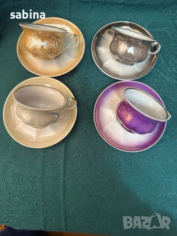 Руски порцелан-сервиз за кафе, снимка 7 - Сервизи - 50717331