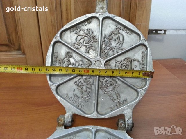 Преса калъп форма гофретник, снимка 5 - Антикварни и старинни предмети - 33569049