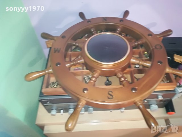 ДЪРВЕН РУЛ-МАСИВЕН И ОГРОМЕН, снимка 6 - Колекции - 28793639