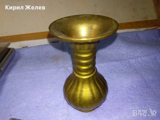 СТАРА СТИЛНА  КРАСИВА БРОНЗОВА ВИНТИДЖ ВАЗИЧКА ВАЗА За ДОМА / КОЛЕКЦИЯ 42684, снимка 6 - Декорация за дома - 43828120