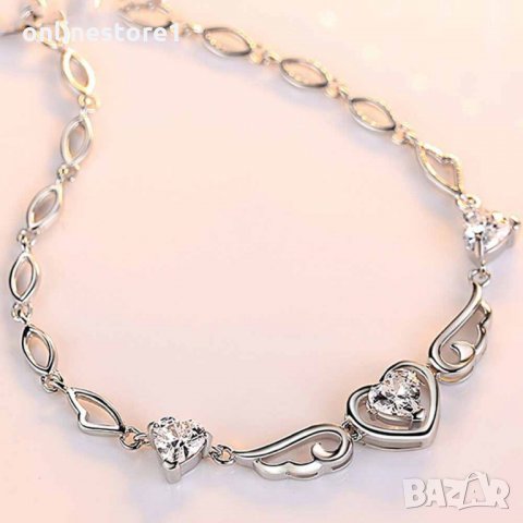 Сребърна гривна 925 - Ангелско сърце Код: BGRX121, снимка 2 - Гривни - 33682162