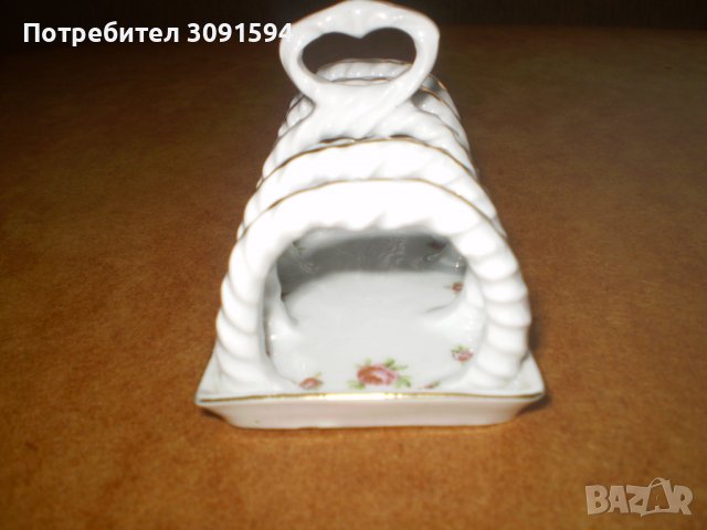  Порцеланова поставка за печени филийки Салфетник Victoria Austria, снимка 11 - Антикварни и старинни предмети - 39047287