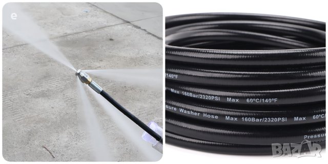 Маркуч за отпушване и почистване на канализация за всички видове водоструйки 10м. и 20м., снимка 10 - Други инструменти - 40306923