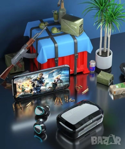 Безжични Bluetooth слушалки с LED цифров дисплей  