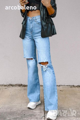 Дамски дънки bootcut, снимка 2 - Дънки - 43887528