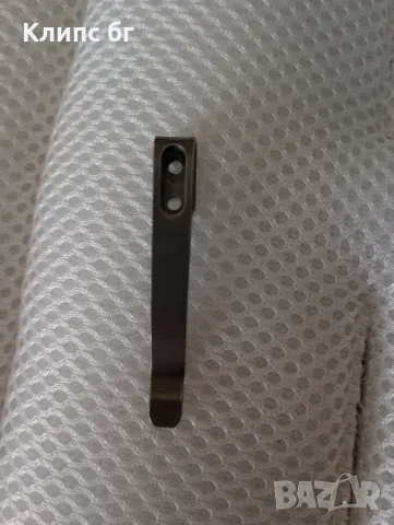 Черен стоманен клипс за нож 