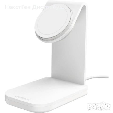 OtterBox MagSafe Charging Stand 15W MFi Black White | Нов | 24м Гаранция, снимка 2 - Безжични зарядни - 53455892