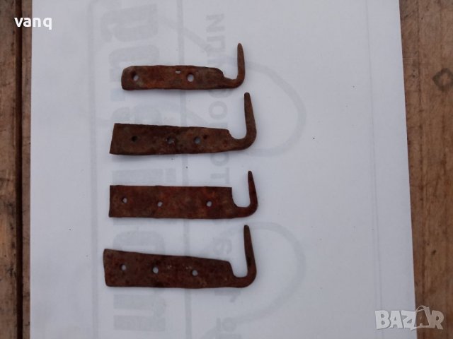 Стари ковани панти от порта, снимка 1