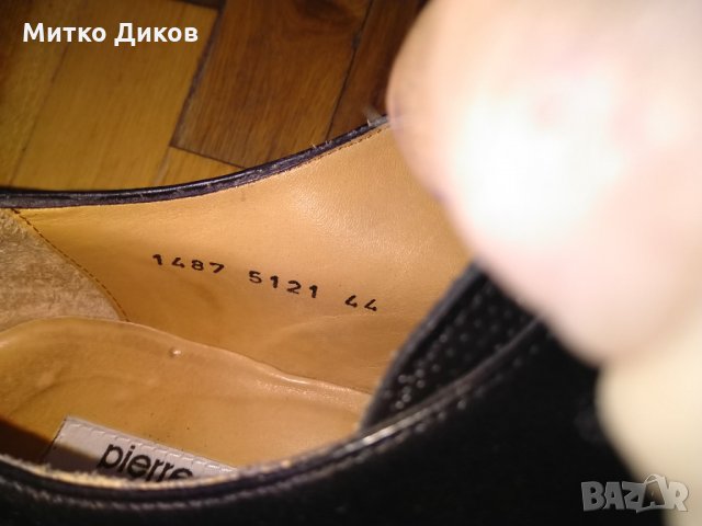 Пиер Карден Париж официални обувки-стелка 285мм-№44, снимка 4 - Официални обувки - 32521787