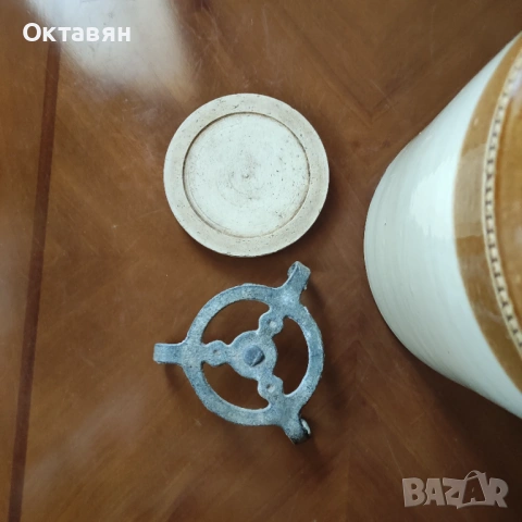 Керамичен буркан,бутилка за съхранение 19 век, снимка 3 - Антикварни и старинни предмети - 53240812