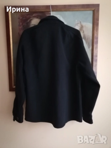 Мъжка черна дебела риза- яке SMOG, S/м размер, снимка 3 - Ризи - 53351420