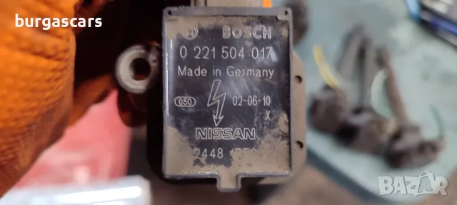 Запалителна бобина 0 221 504 017 Nissan Micra 1.0-60к.с. K11 - 50лв, снимка 3 - Части - 49822335