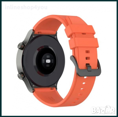Силиконова Каишка Huawei Watch GT2 GT3 46 48 Samsung Watch4 Active Pro, снимка 5 - Смарт гривни - 36533693