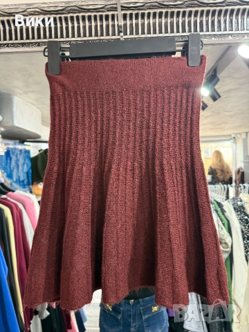 Пола от плетиво в размер S, снимка 2 - Поли - 52926865