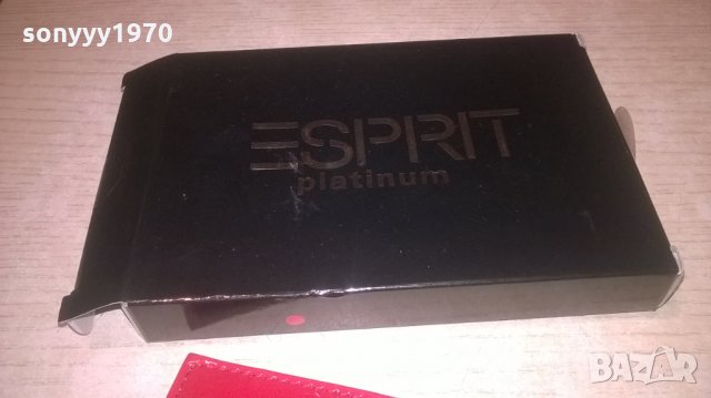 esprit platinum-red 20.5х14см-внос germany, снимка 12 - Портфейли, портмонета - 28219409