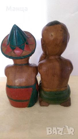 Стари дървени фигури, снимка 3 - Антикварни и старинни предмети - 26289860