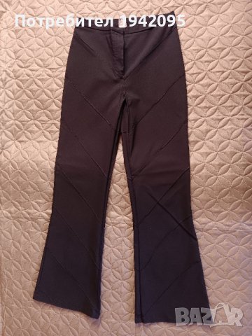 Дамски черен панталон, снимка 2 - Панталони - 43614168