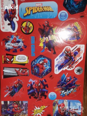 200 бр Спайдърмен Spiderman книжка албум самозалепващи лепенки стикери, снимка 2 - Други - 35248001