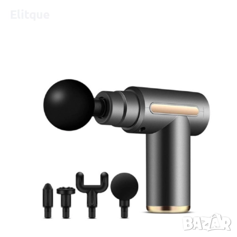 Уред за масаж Selling depot с 4 приставки, Вибрационна мускулна релаксация, 5 скорости, снимка 4 - Масажори - 52903078