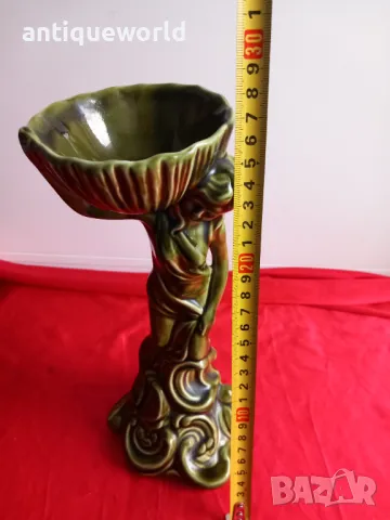 Стара Английска Порцеланова Статуетка "Дама с Кош", снимка 6 - Антикварни и старинни предмети - 48399990