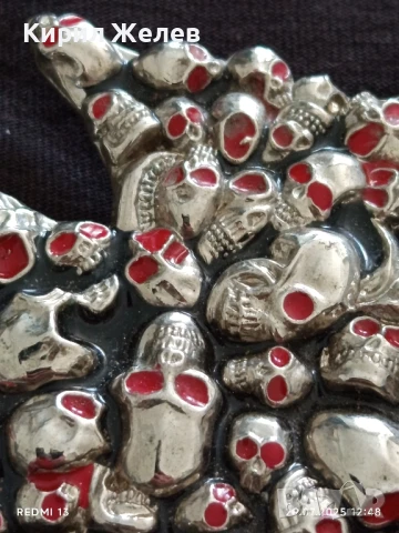 КАТАРАМА за КОЛАН с ЧЕРЕПИ МНОГО КРАСИВ СТИЛЕН ДИЗАЙН 27355, снимка 2 - Колани - 51178082