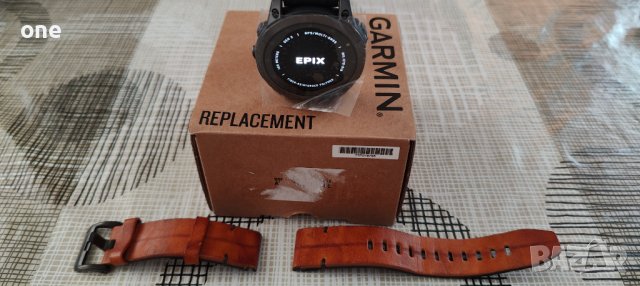 Нов Garmin Epix 2 Sapphire Titanium + оригинална кожена каишка, снимка 9 - Смарт часовници - 43245500