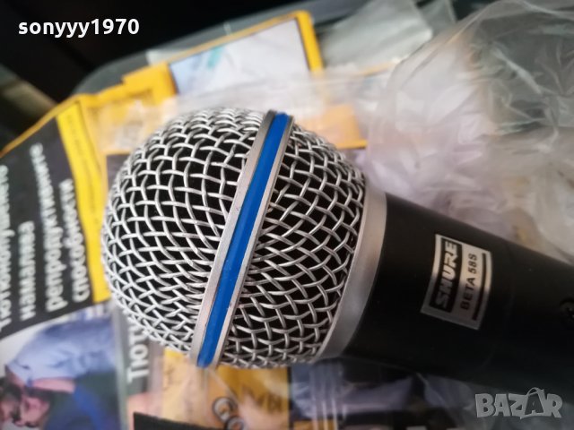 shure beta sm58s-profi microphone swiss 0104211707, снимка 8 - Микрофони - 32387591