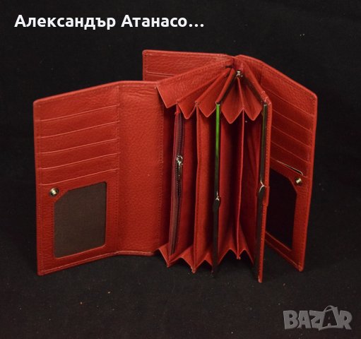 Персонализирано дамско портмоне от италианска ЕСТЕСТВЕНА КОЖА , снимка 5 - Портфейли, портмонета - 28886886