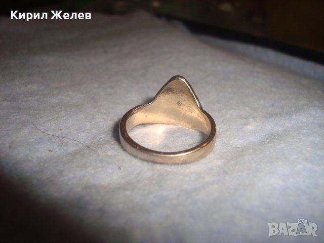 СТАР ПОСРЕБРЕН КРАСИВО ОРНАМЕНТИРАН МЕДЕН ПРЪСТЕН МАЙСТОРСКА АРТ ИЗРАБОТКА УНИКАТ 27656, снимка 7 - Антикварни и старинни предмети - 37510204