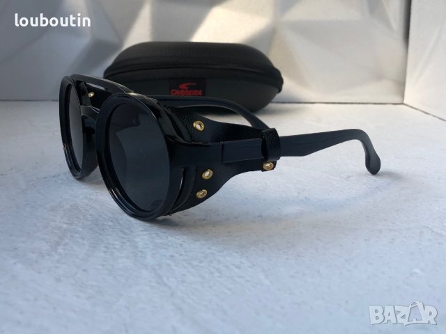 Carrera Мъжки слънчеви очила с кожа кръгли , снимка 4 - Слънчеви и диоптрични очила - 40530796