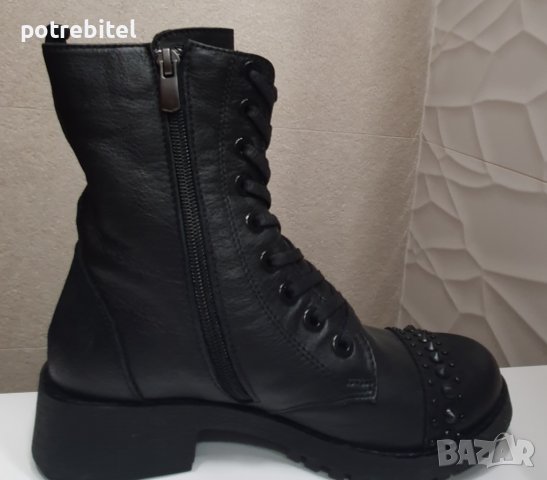 Дамски боти естествена кожа N36, снимка 5 - Дамски боти - 43412161