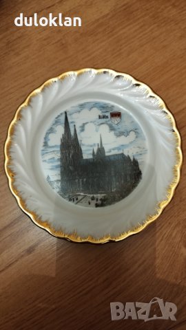 	Красива порцеланова чиния за стена от Кьолн Германия, снимка 1 - Други - 43043772