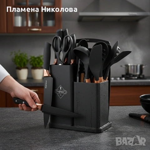 Кухненски комплект от 19 части Cheffinger KSUT01, снимка 4 - Прибори за хранене, готвене и сервиране - 53253750
