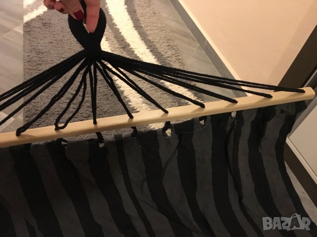 хамак с дървени рейки легло градина открито почивка къмпинг, снимка 3 - Градински мебели, декорация  - 44084522