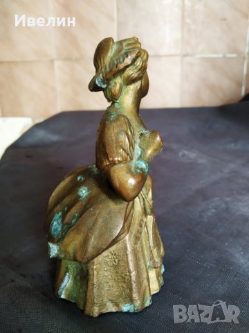 стара метална статуетка, снимка 4 - Антикварни и старинни предмети - 28132857