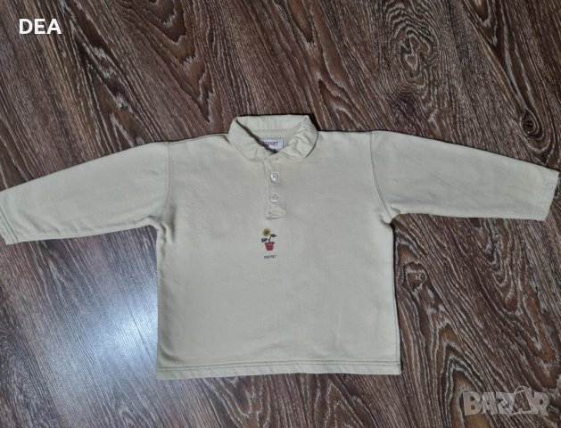 Кремава блуза с яка ESPRIT 116/122см-3лв., снимка 1 - Детски Блузи и туники - 39887993