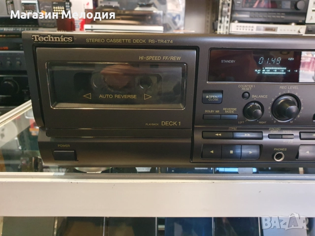 Касетен дек Technics RS-TR474 В отлично техническо и визуално състояние., снимка 3 - Декове - 35508370