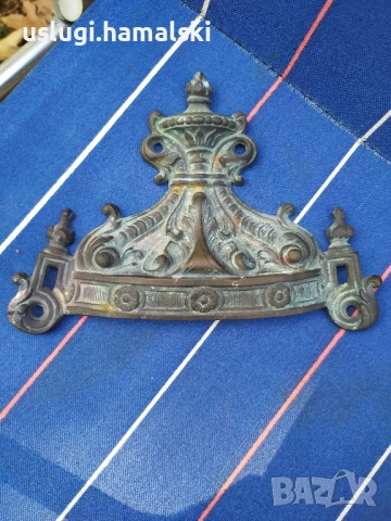 Стара бронзова апликация, снимка 1