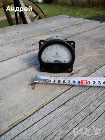 Стара измервателна система,измервателен уред,амперметър, снимка 7 - Антикварни и старинни предмети - 26328065