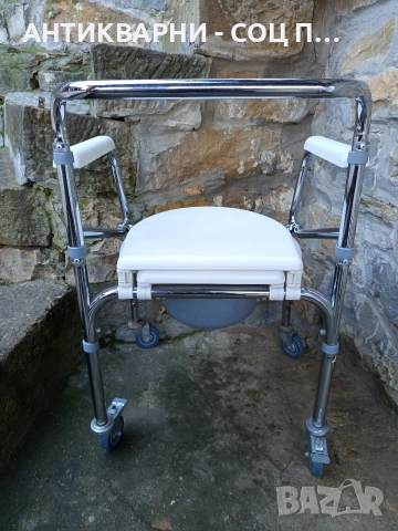 Стар Инвалиден Тоалетен Стол. , снимка 9 - Антикварни и старинни предмети - 52795228