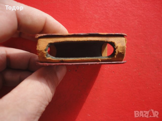 Старинен кожен кибритник държач за кибрит, снимка 3 - Антикварни и старинни предмети - 43790565