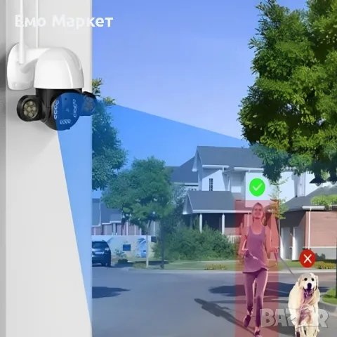 Външна охранителна PTZ WIFI камера, снимка 5 - IP камери - 49265518