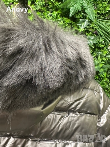 Дамско зимно яке с пух – тъмно сребристо Цена: 75 лв Размери: 3XL – 7XL, снимка 3 - Якета - 52592265
