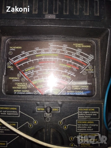 Аналогов мултиметер за автомобил , снимка 2 - Аксесоари и консумативи - 50705994