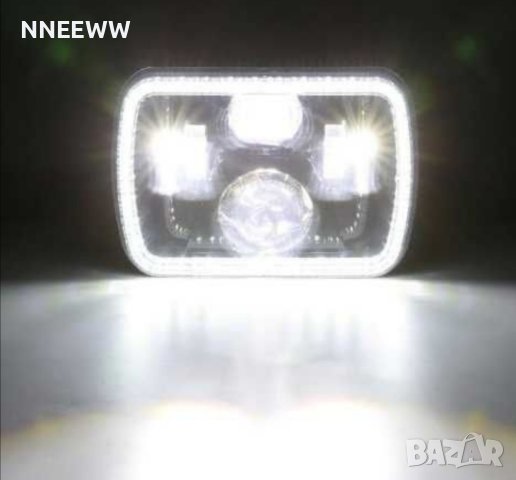 Комплект правоъгълни LED фарове 5х7"Н4, букса 4 светлини /jeep, снимка 5 - Аксесоари и консумативи - 44049862
