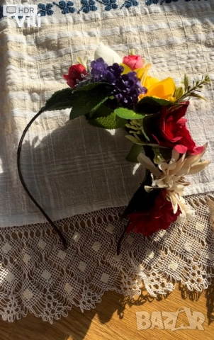 Аксесоар за коса, диадема с цветя