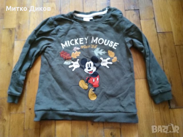 Детска блуза 24-36 98см 2-3г отлична Мики Маус