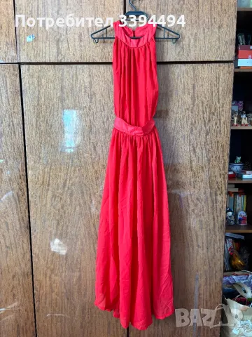 Дълга рокля Мегз с гол гръб, снимка 3 - Рокли - 50100340